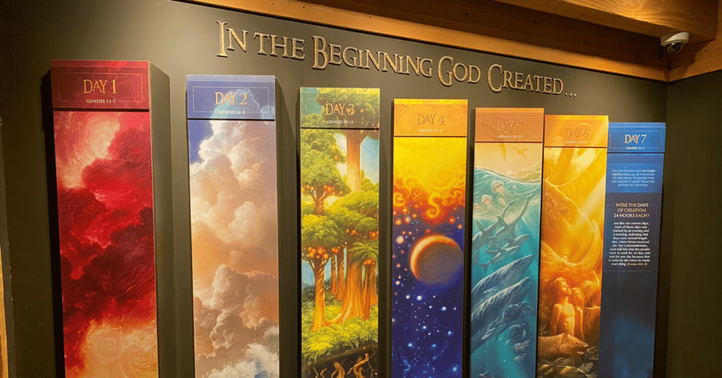 Can you see God at the Ark Encounter - the 7 days of creation visual