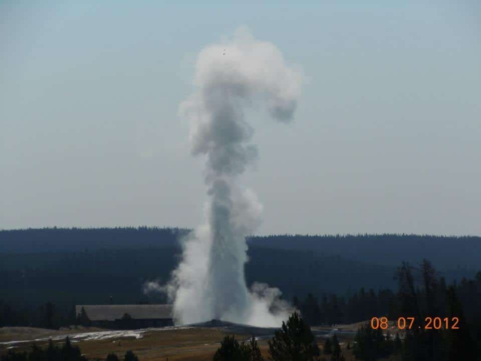 A geyser at Yellowstone National Park A geyser at Yellowstone National Park
