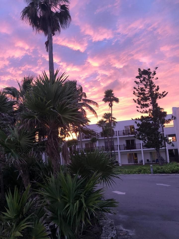 Fabulous purple sunset in Cancun, Mexico Fabulous purple sunset in Cancun, Mexico