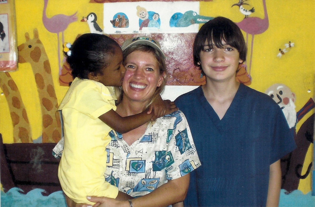Tammy Horvath and Luke Yuzwa on a Mission Trip in Jamaica Tammy Horvath and Luke Yuzwa on a Mission Trip in Jamaica.