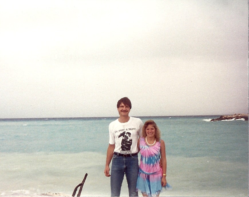 Tammy Horvath and her first husband Tony Yuzwa in Freeport, Bahamas Tammy Horvath and her first husband Tony Yuzwa in Freeport, Bahamas