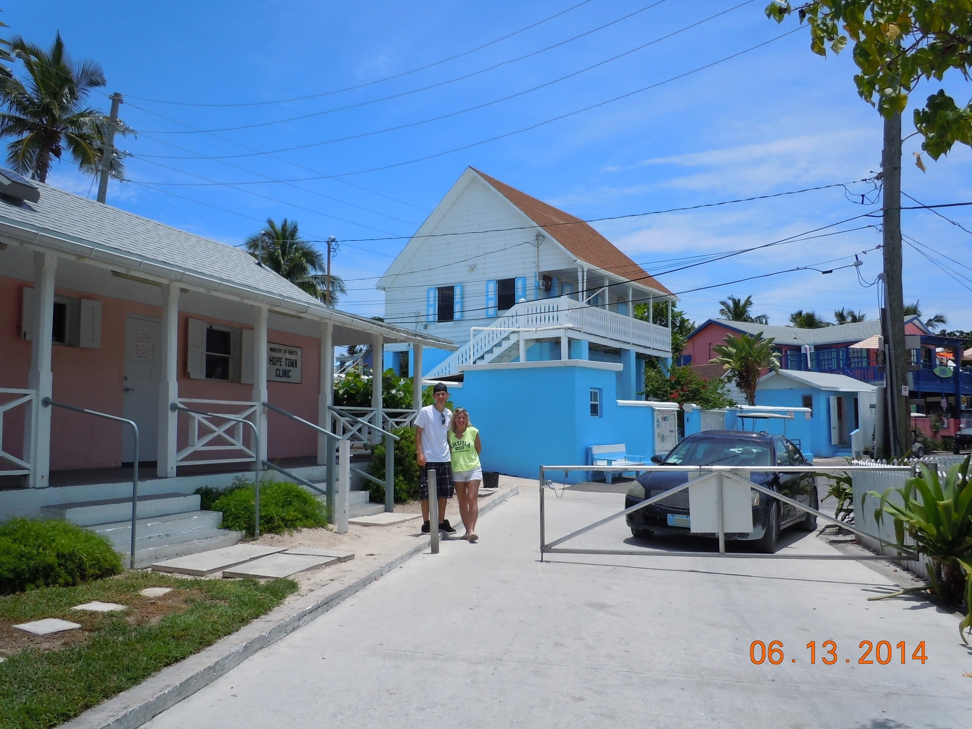 Tammy Horvath and son Luke Yuzwa in Hope Town, Bahamas Tammy Horvath and son Luke Yuzwa in Hope Town, Bahamas