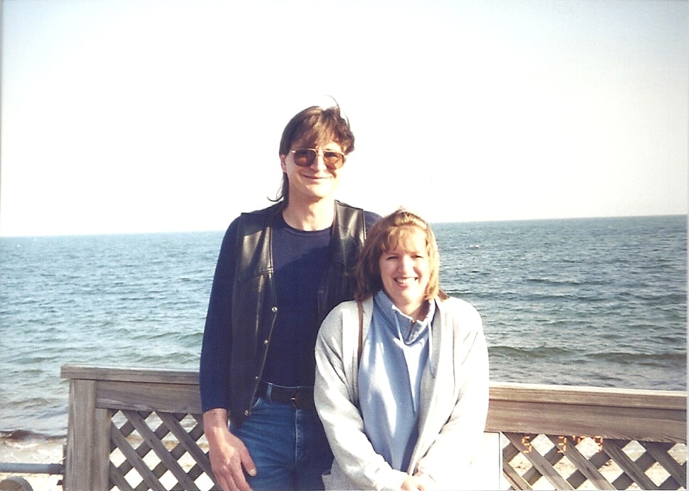 Tony Yuzwa, my first husband, and me at the ocean in Cape Cod, Massachusetts Tony Yuzwa, my first husband, and me at the ocean in Cape Cod, Massachusetts